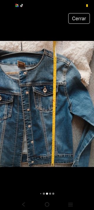 Cazadora vaquera mujer talla L