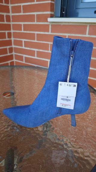 Botines vaqueros azules