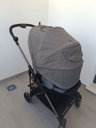 Cybex Melio + capazo Cot gris