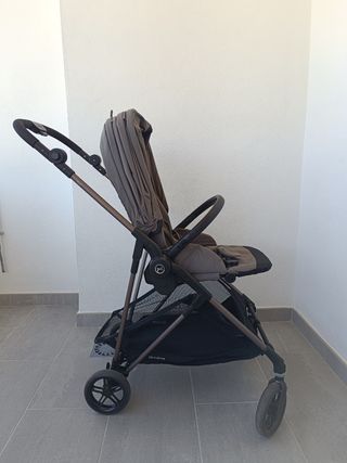 Cybex Melio + capazo Cot gris