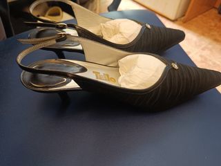 Zapatos Tello negros fiesta tacón