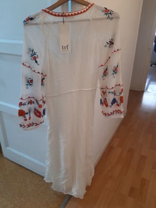Vestido Blanco Bordado Mexicano