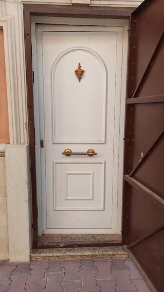 Puerta exterior blanca - Metálica