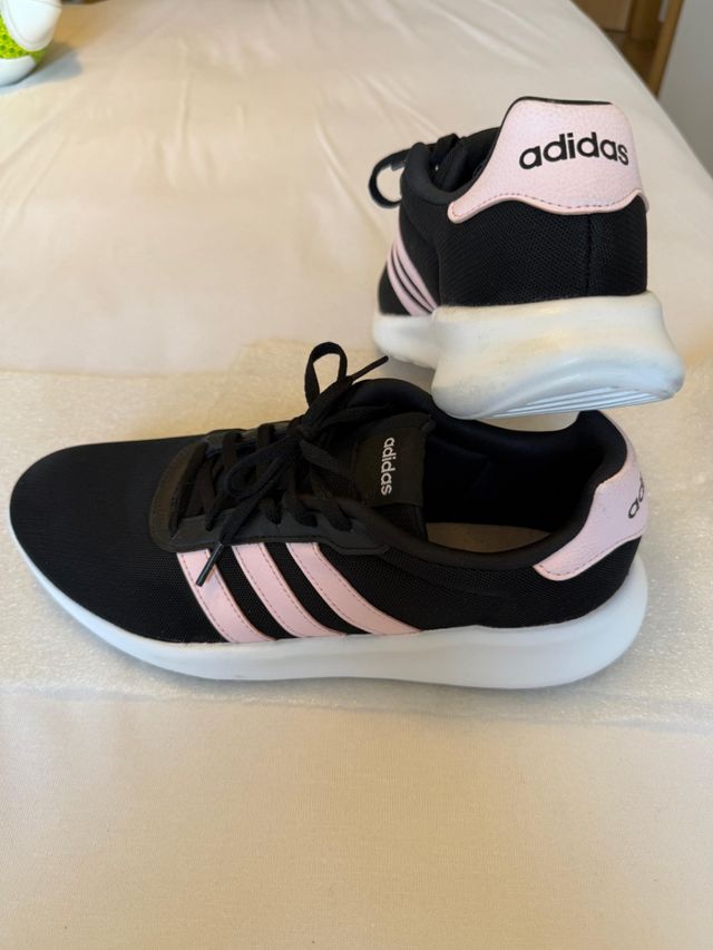 Zapatillas Adidas Negras/Rosa - Talla 42,5