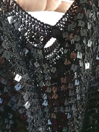 Blusa negra lentejuelas