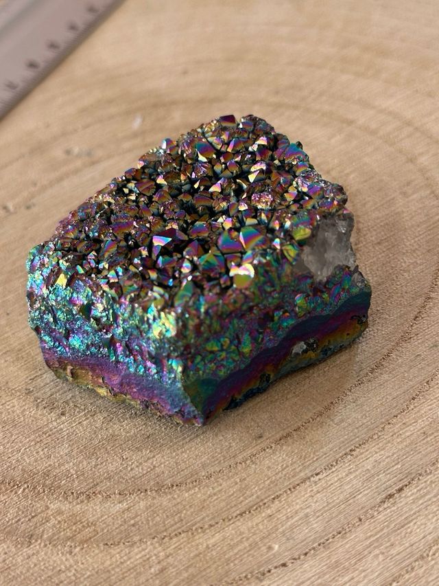 Drusa Ametista Aura Titanio