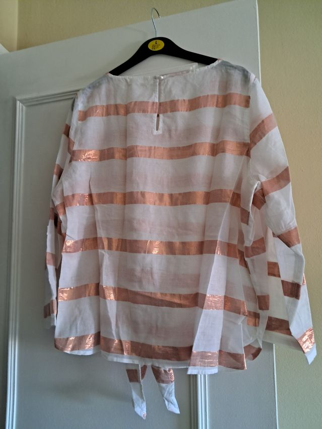 Blusa rayas doradas Springfield