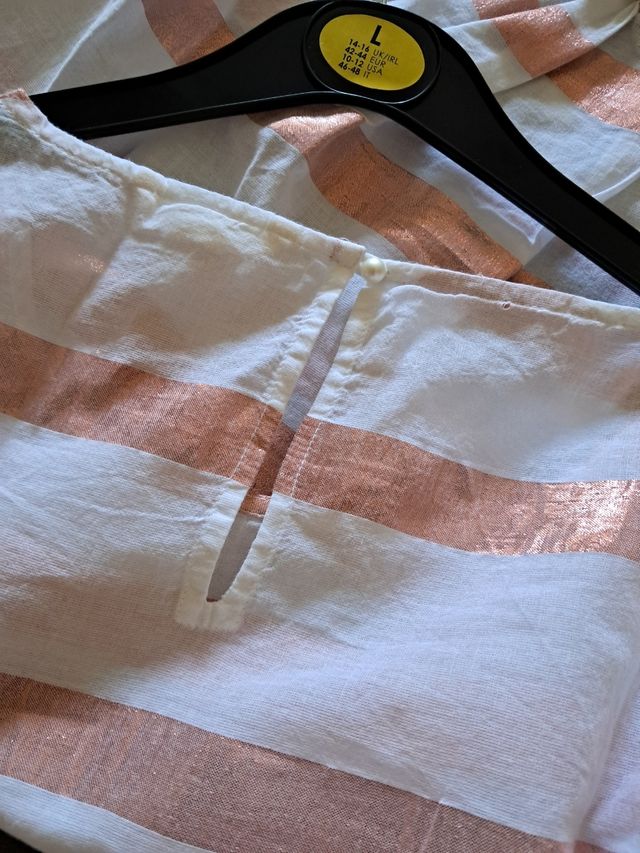 Blusa rayas doradas Springfield