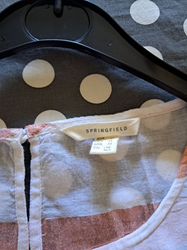 Blusa rayas doradas Springfield