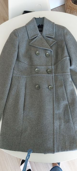 Abrigo gris talla 40 - nuevo