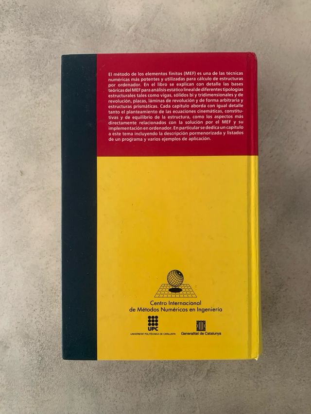 Libro Cálculo Estructuras por método de Elementos