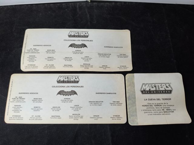 3 Pegatinas Masters del Universo de Mattel años 80
