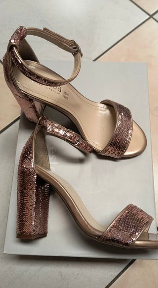 Scarpa sandalo tacco alto, n. 35, marca Estrada'