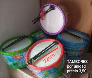 Tambores infantiles - 5 unid.