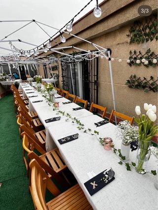 Alquiler mesas y sillas para evento
