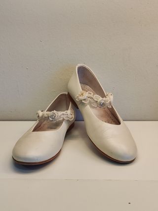 Bailarinas blancas comunión/boda