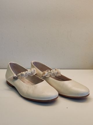 Bailarinas blancas comunión/boda