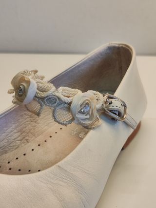Bailarinas blancas comunión/boda