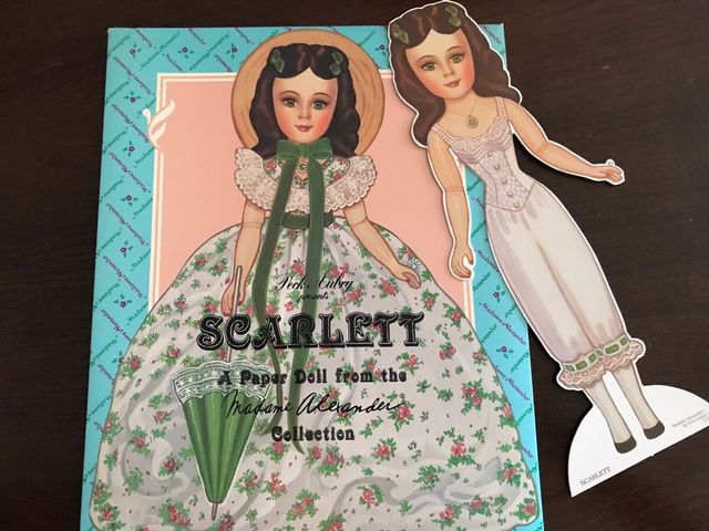 Muñeca de papel Scarlett O’Hara Recortable 1994