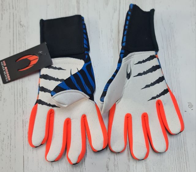 Guantes portero HO Soccer Rage, Azul/Naranja.