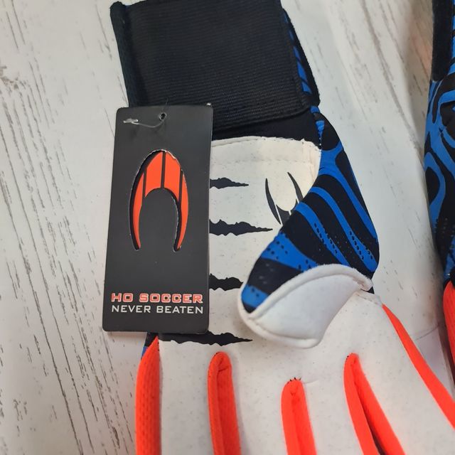 Guantes portero HO Soccer Rage, Azul/Naranja.
