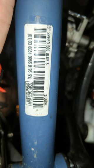 Bicicleta Fixie Elops 500 Gris