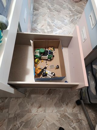 Cama juvenil con cajones