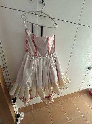 Traje Flamenca Rosa lunares