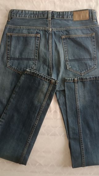 Pantalones vaqueros azul marino hombre t.40