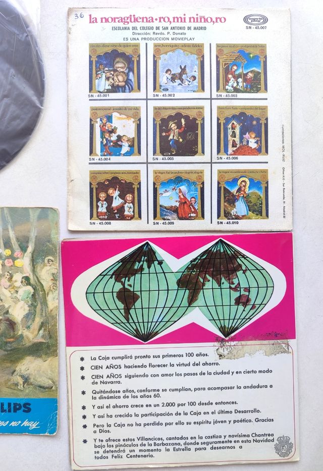 Villancicos Discos Vinilo Singles EP Vintage