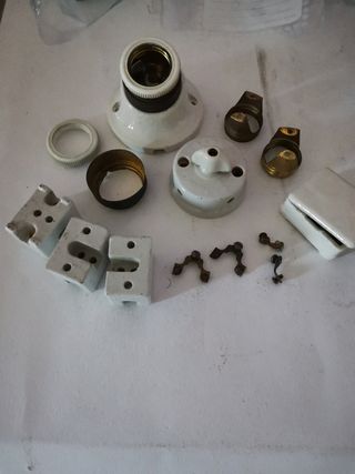 Lotto portalampada vintage ceramica raro