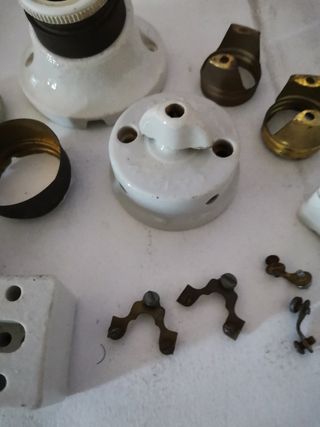 Lotto portalampada vintage ceramica raro