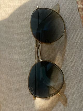 Ray-Ban Gafas Sol Redondas Doradas