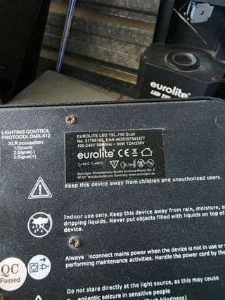 2 x Eurolite LED TSL-750 luces Escan