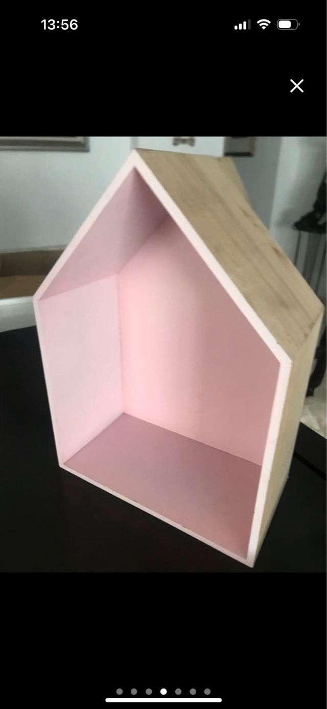 Estantería infantil rosa - Madera