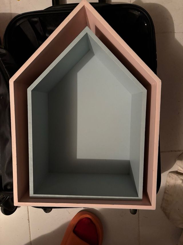 Estantería infantil rosa - Madera