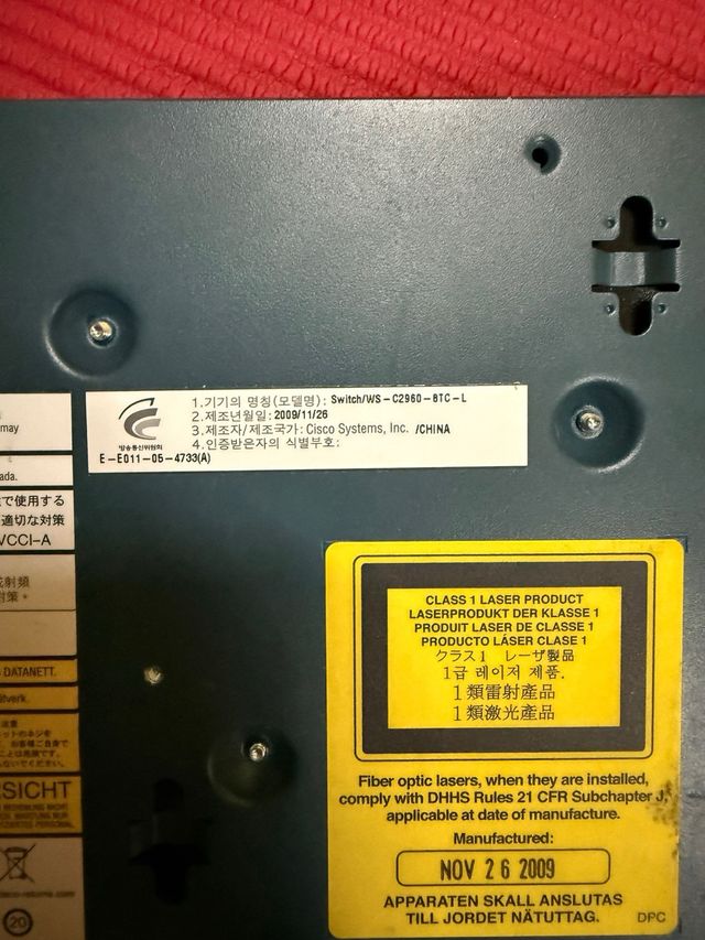 Switch Cisco Catalyst 2960-8TC-L - 8 puertos + sfp