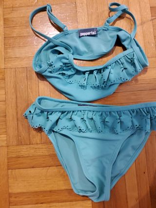 Bikini niña pepperts turquesa