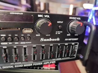 Sunbuck AV-MP326BT - Etapa 400W hifi karaoke micro