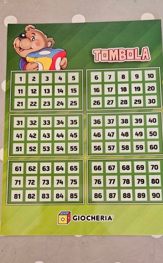 Tombola Gioco da Tavolo - 48 Cartelle
