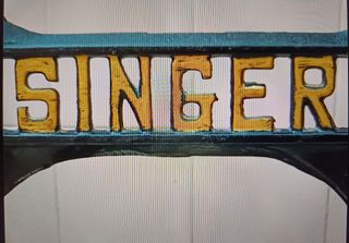 Soporte máquina "Singer" con tablero