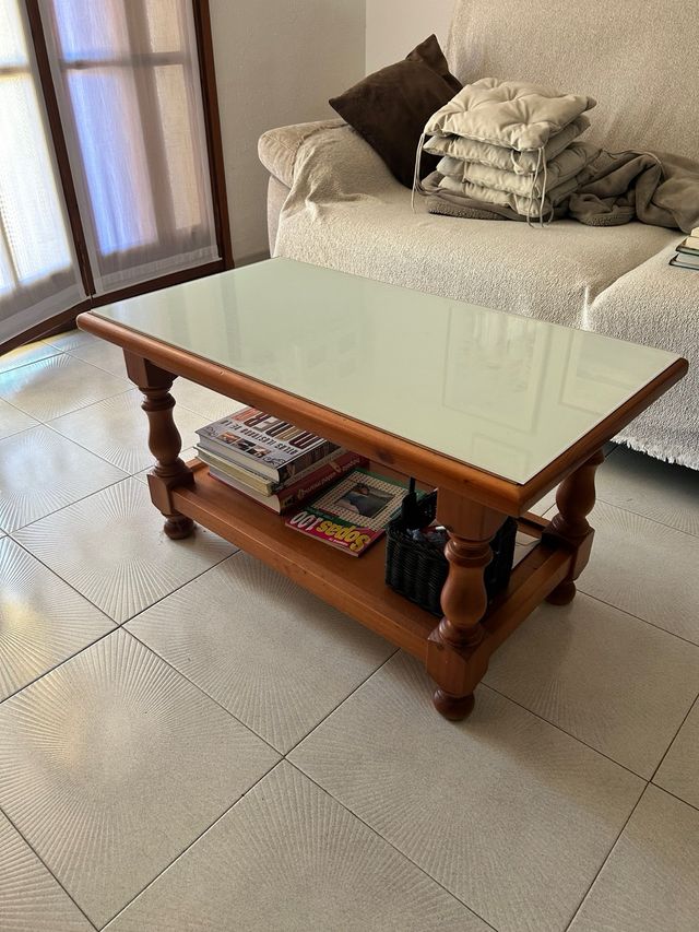 Mesa Comedor Rustica 6 Sillas y Mesa auxiliar