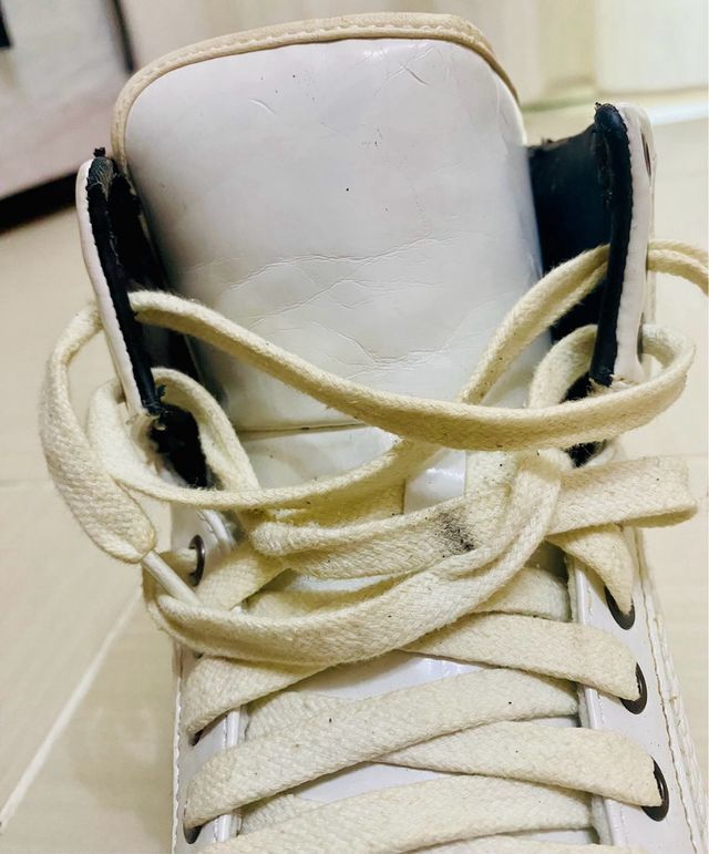 Stivaletti Zara Uomo taglia 41 in pelle, bianche