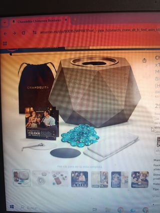 Chimenea de mesa CHANDELITA decorativa NUEVA