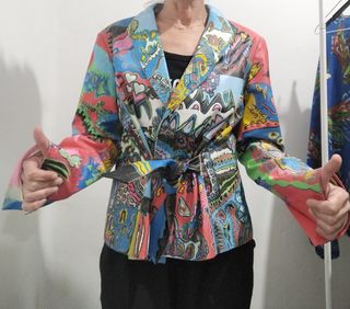Chaqueta piel multicolor Majoxt