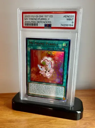 🎴 Carta Yu Gi Oh My Friend Purely 👉 PSA 9