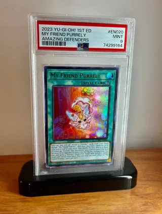 🎴 Carta Yu Gi Oh My Friend Purely 👉 PSA 9