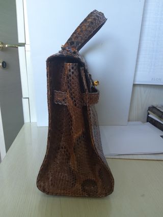 Borsa vintage in pelle di pitone