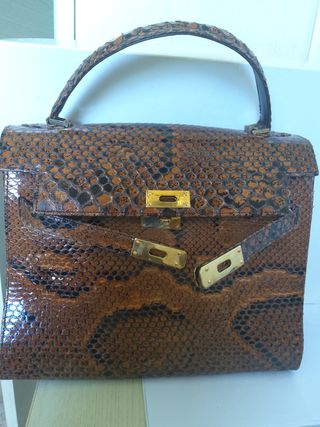 Borsa vintage in pelle di pitone