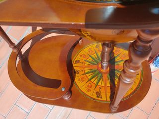 Mesa auxiliar barra bar bola mundo globo terráqueo